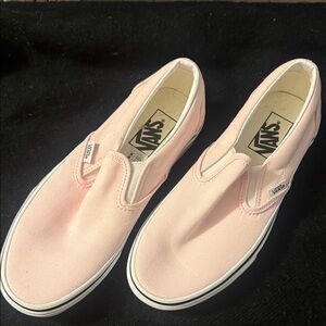 Vans Soft Pink Canvas Slip-Ons